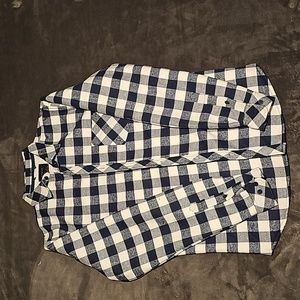 Nomad Sherpa Lined Flannel blue & white
